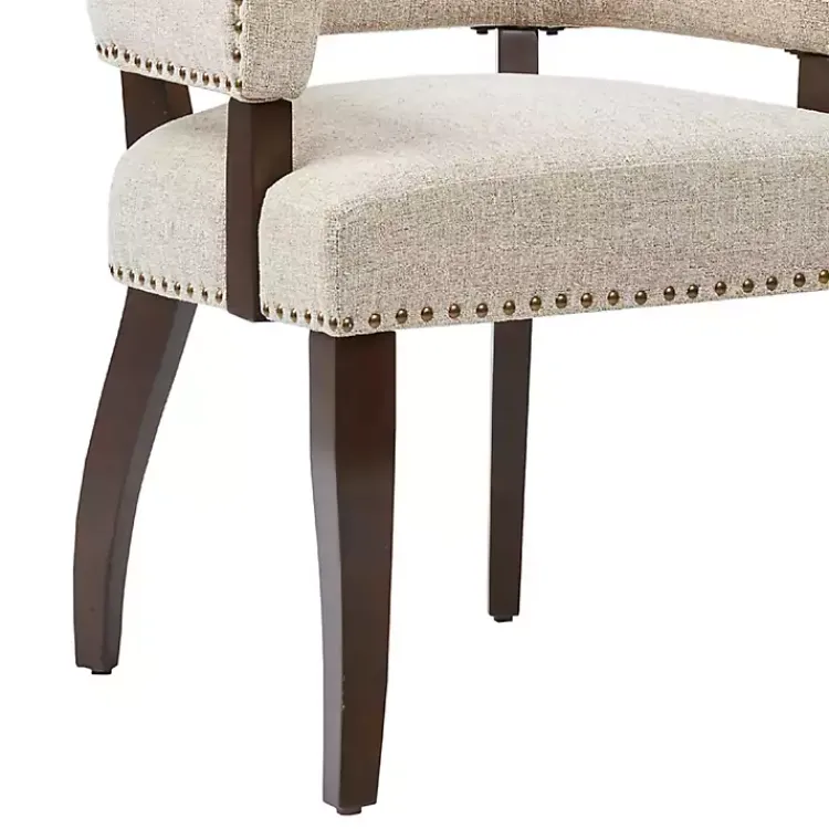 Dining Chairs-Kirklands Home Upholstered Tufted Dining Chairs, Set of 2 Ivory