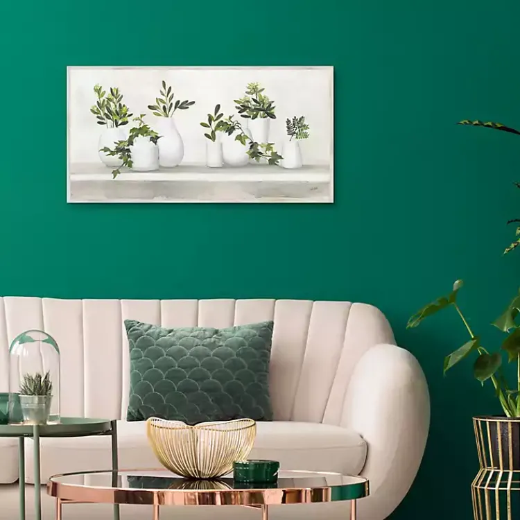 Framed Art-Kirklands Home Plant Shelf Life Framed Canvas Art Print