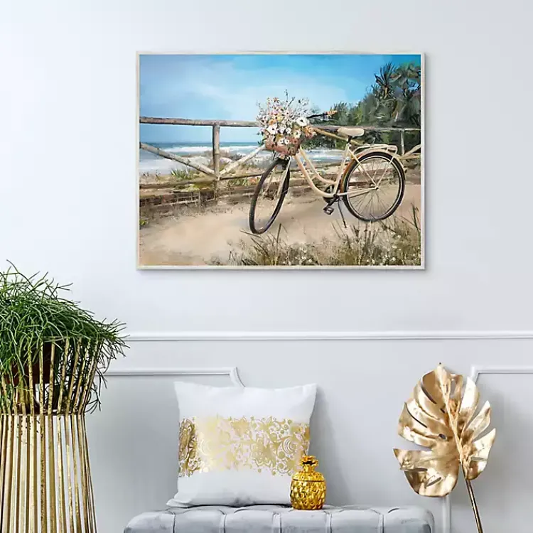 Canvas Art-Kirklands Home Beachside Ride Framed Canvas Art Print