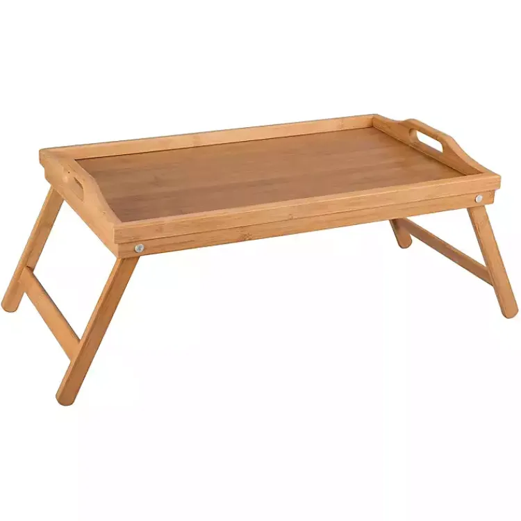 Serving & Entertaining-Kirklands Home Bamboo Folding Tray Tan