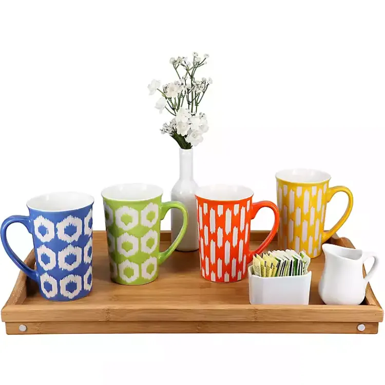 Serving & Entertaining-Kirklands Home Bamboo Folding Tray Tan