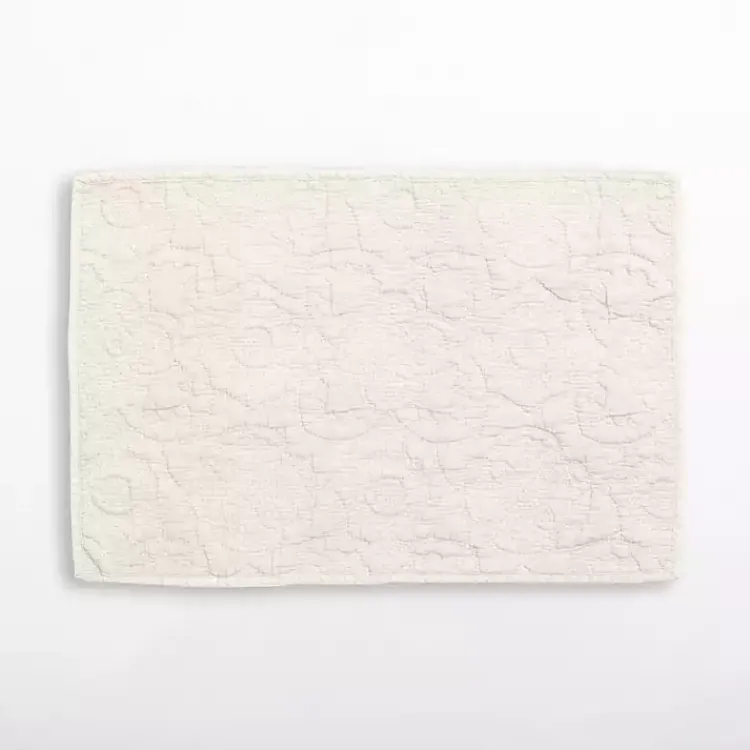 Table Linens-Kirklands Home Avery Quilted Placemat Ivory