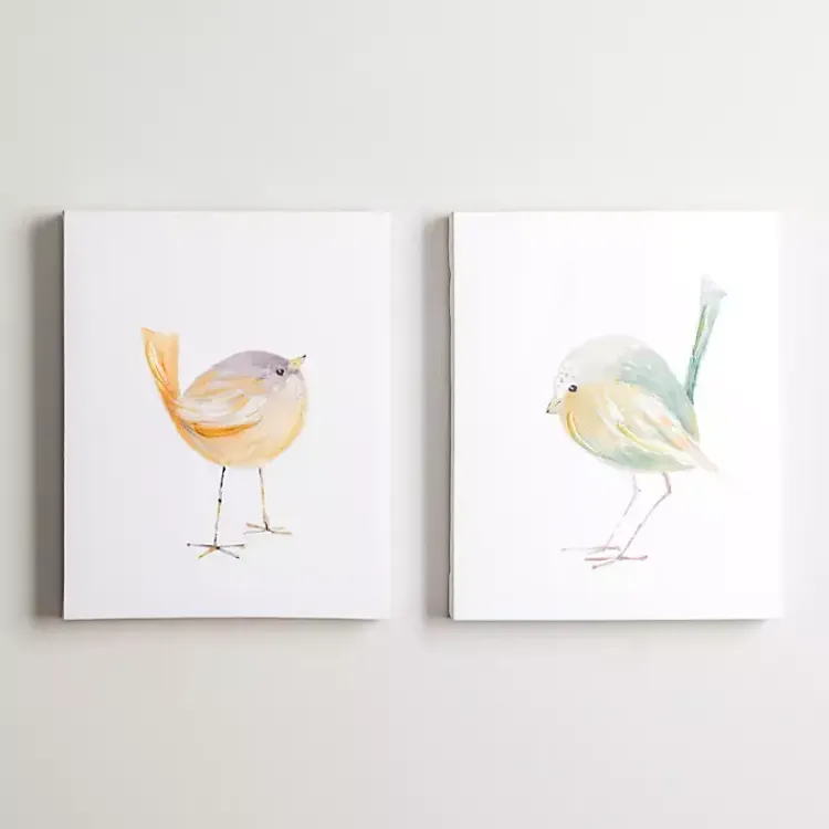 Canvas Art-Kirklands Home Chickadee Birds Canvas Art Prints, Set of 2