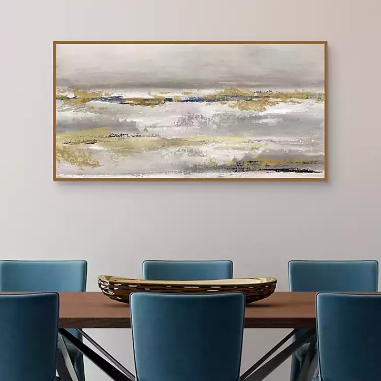 Canvas Art-Kirklands Home Golden Fog Framed Canvas Art Print Multi