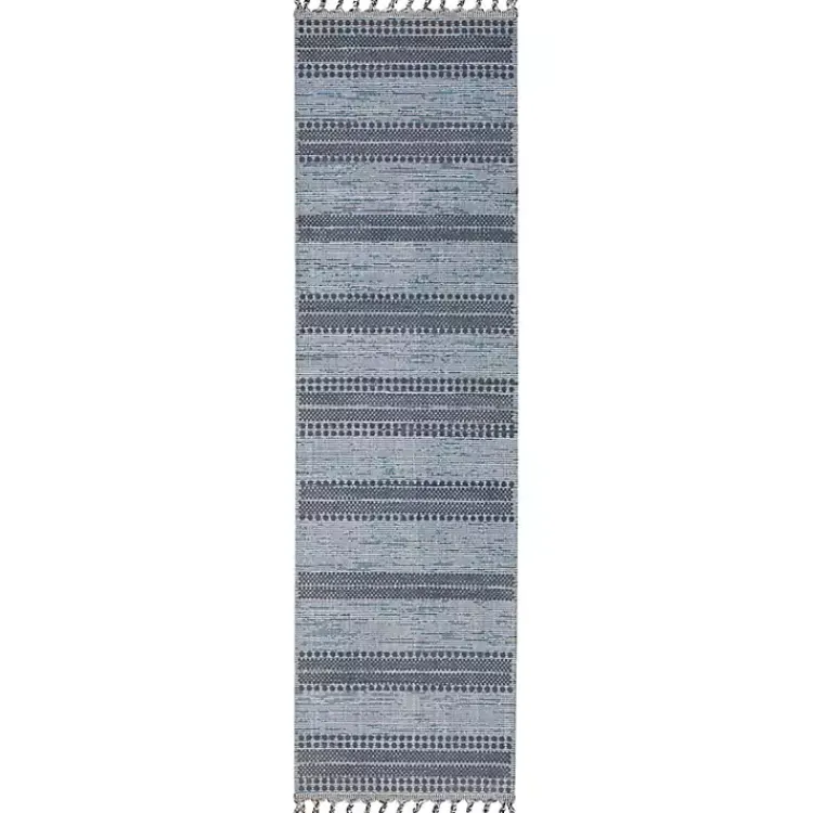 Area Rugs-Kirklands Home Scandinavian Stripe Runner Blue