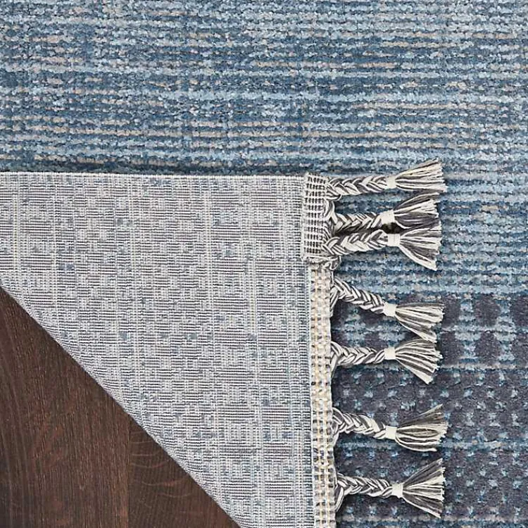 Area Rugs-Kirklands Home Scandinavian Stripe Runner Blue