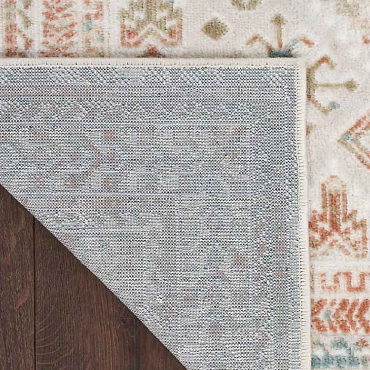 Area Rugs-Kirklands Home Irsia White Traditional Area Rug, 5x7