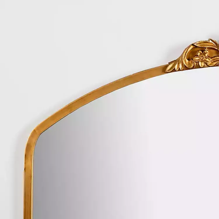 Decorative Mirrors-Kirklands Home Gold Lana Half Arch Ornate Wall Mirror