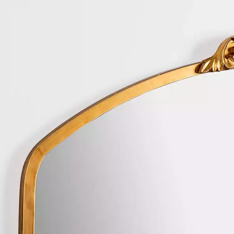 Decorative Mirrors-Kirklands Home Gold Lana Half Arch Ornate Wall Mirror