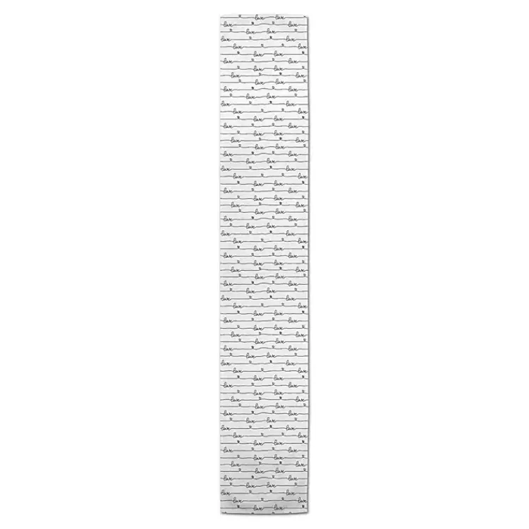 Table Linens-Kirklands Home Love Script Pattern Table Runner, 72 in.