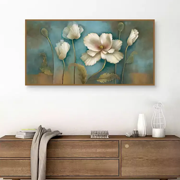 Framed Art-Kirklands Home Poppy Melody Framed Canvas Art Print