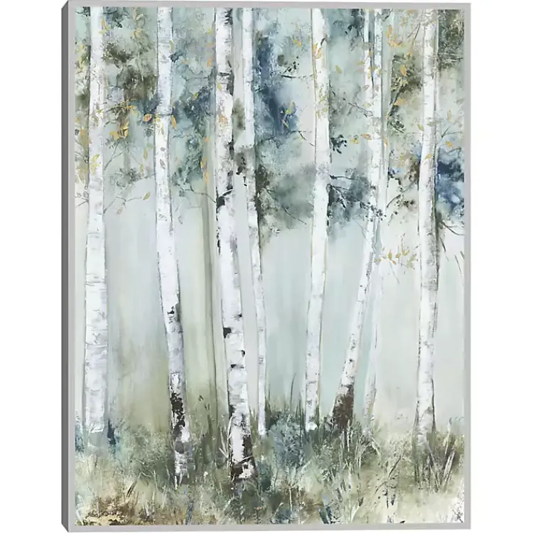 Canvas Art-Kirklands Home Birch Blue Forest Framed Canvas Art Print