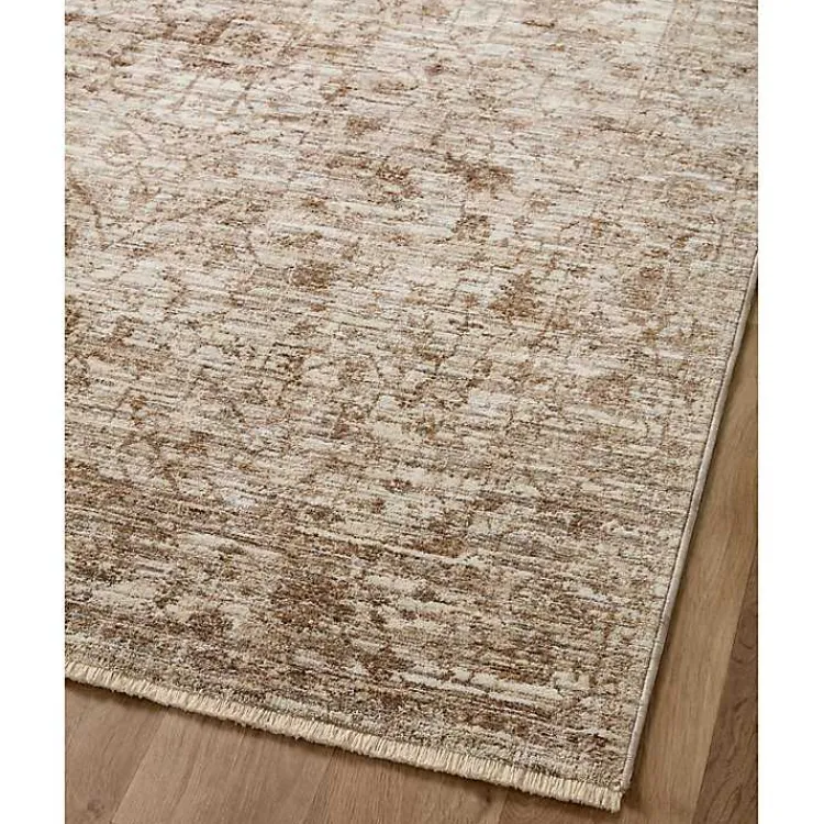Area Rugs-Kirklands Home Neutral Sorrento Medallion Area Rug, 7x10 Tan