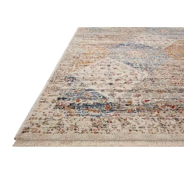 Area Rugs-Kirklands Home Neutral Diamond Patchwork Area Rug, 5x7