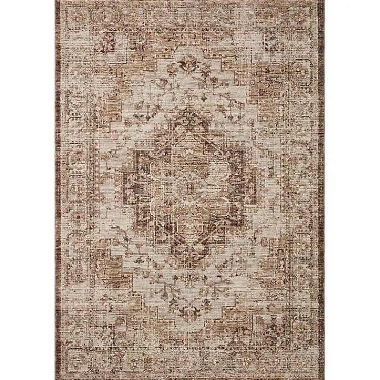 Area Rugs-Kirklands Home Mocha and Cream Sorrento Area Rug, 5x7