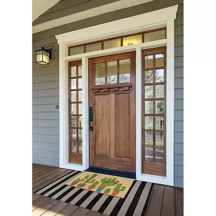 Doormats-Kirklands Home Cactus Family Coir Doormat