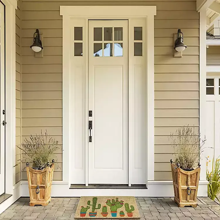 Doormats-Kirklands Home Cactus Family Coir Doormat