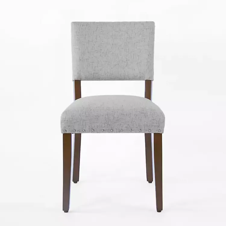 Dining Chairs-Kirklands Home Woven Upholstered Dining Chairs, Set of 2 Gray