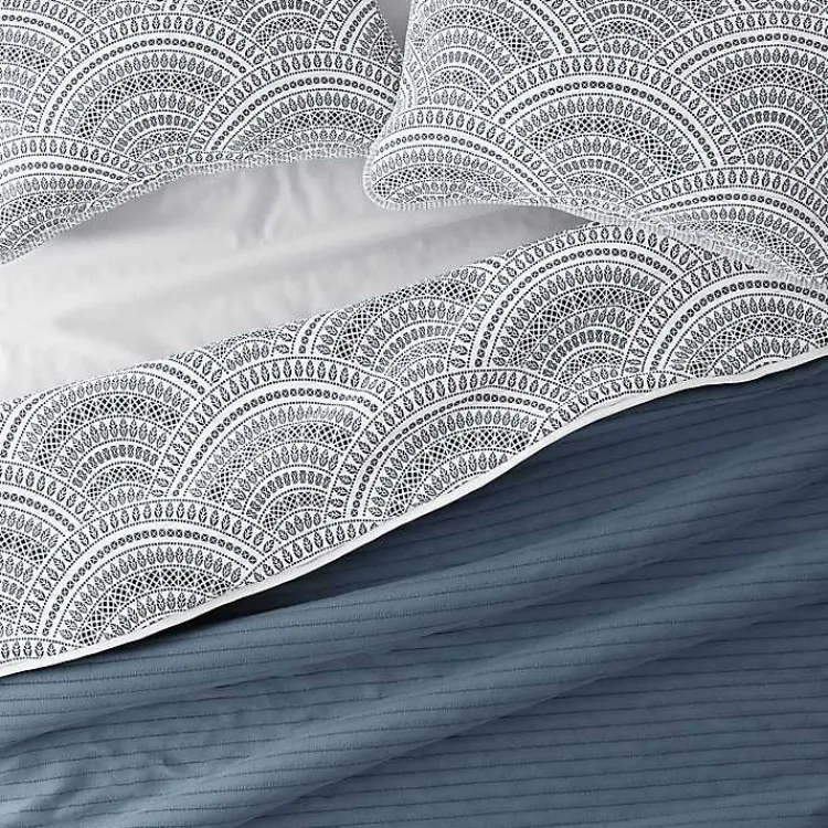 Quilts-Kirklands Home Blue Scalloped Reversible 2-pc. Twin Quilt Set