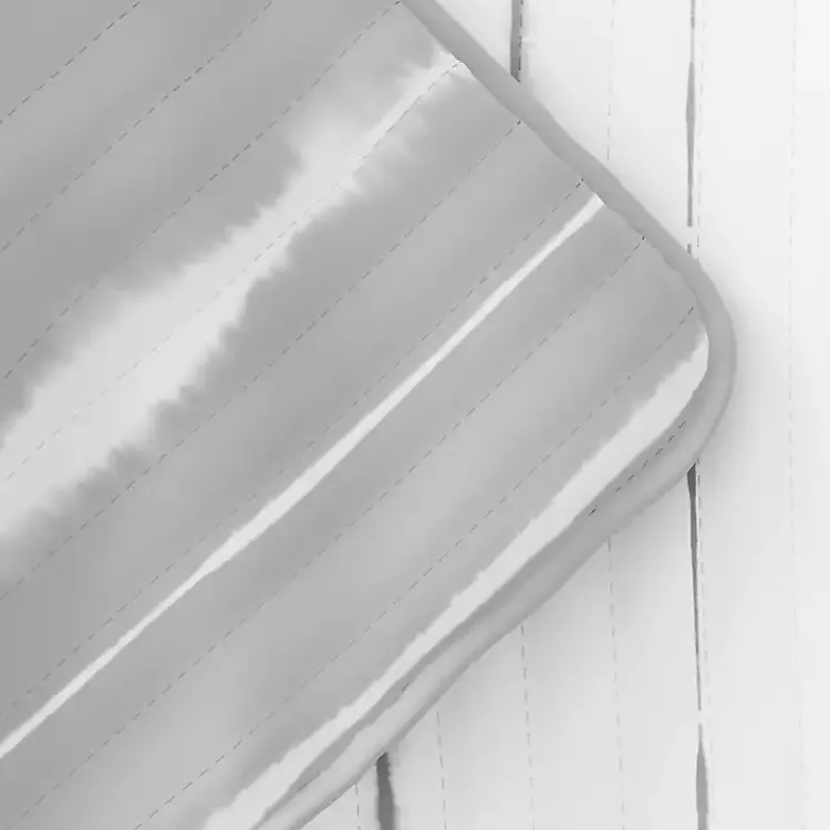 Quilts-Kirklands Home Gray Linear Reversible 3-pc. Queen Quilt Set