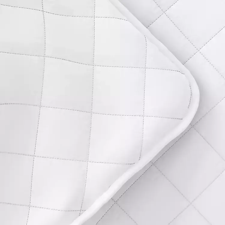 Quilts-Kirklands Home Stitched Diamond 3-pc. King Quilt Set White