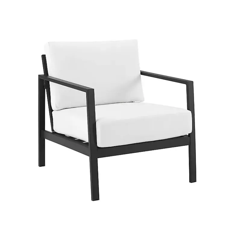 Outdoor Seating-Kirklands Home White Sunbrella Cushions Holland Outdoor Chair