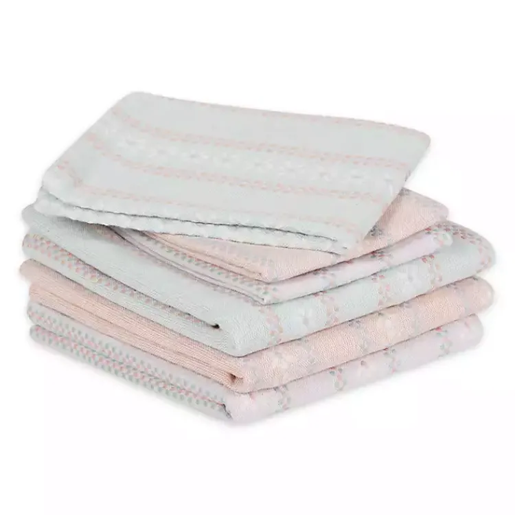 Kitchen Accessories-Kirklands Home Daisy Dobby 6-pc. Dish Towel and Cloth Set