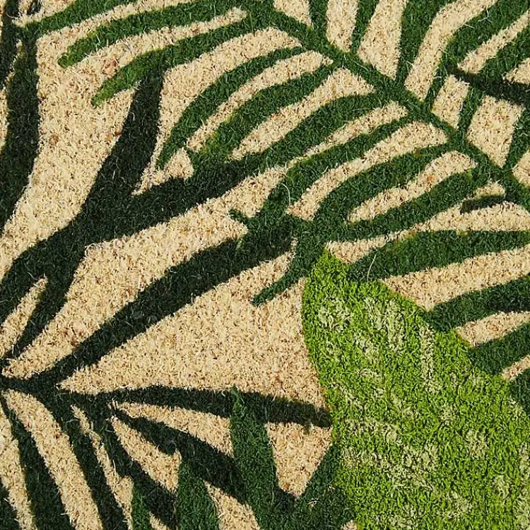 Doormats-Kirklands Home Tropical Fronds Doormat Green