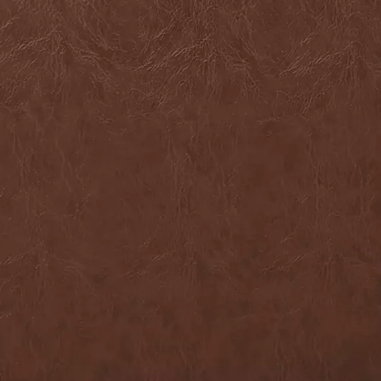 Accent Chairs-Kirklands Home Faux Leather Swivel Club Chair Brown