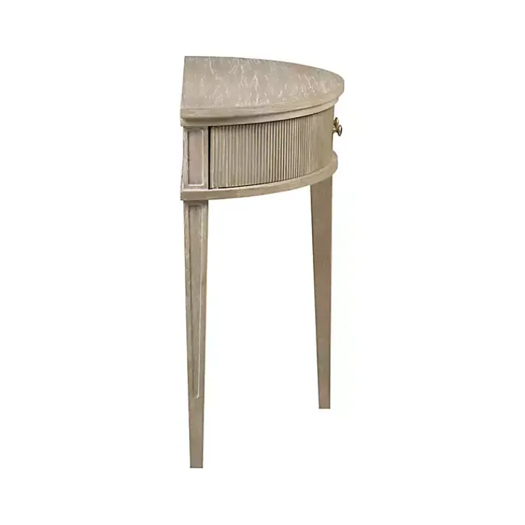 Console Tables-Kirklands Home Martha Stewart Half Moon Console Table Tan