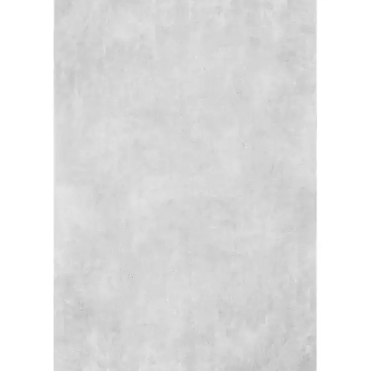Area Rugs-Kirklands Home Light Gray Shag Washable Area Rug, 5x8