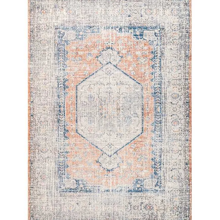 Area Rugs-Kirklands Home Bea Distressed Vintage Washable Area Rug, 8x10