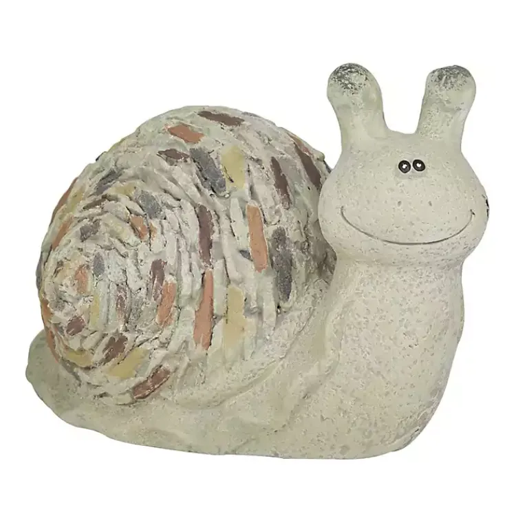 Garden Statues-Kirklands Home Textured Snail Statue Gray