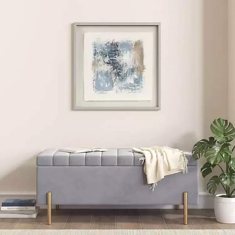 Framed Art-Kirklands Home Madison Park Blue Abstract Framed Art Print