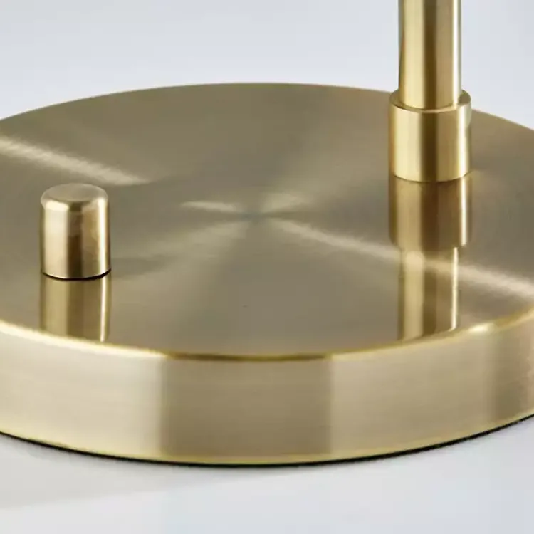 Table Lamps-Kirklands Home Gold Smoked Glass Table Lamp Gray