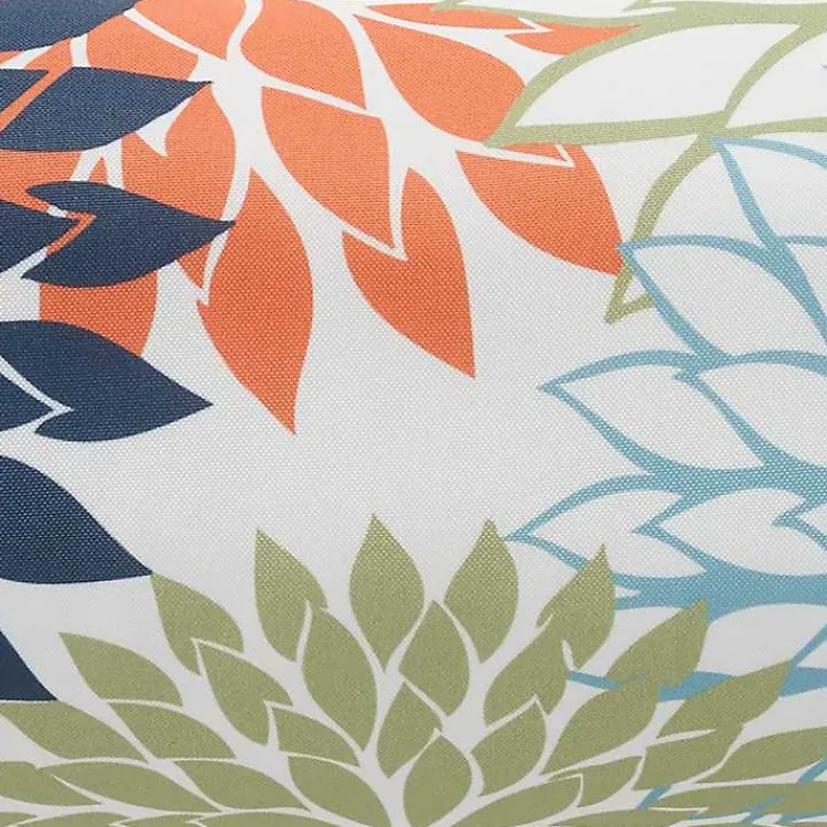 Outdoor Cushions & Pillows-Kirklands Home color Floral Outdoor Bolster Pillow Multi