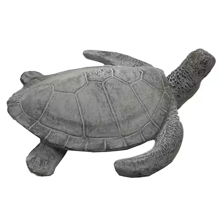 Garden Statues-Kirklands Home Sea Turtle Outdoor Statue Gray