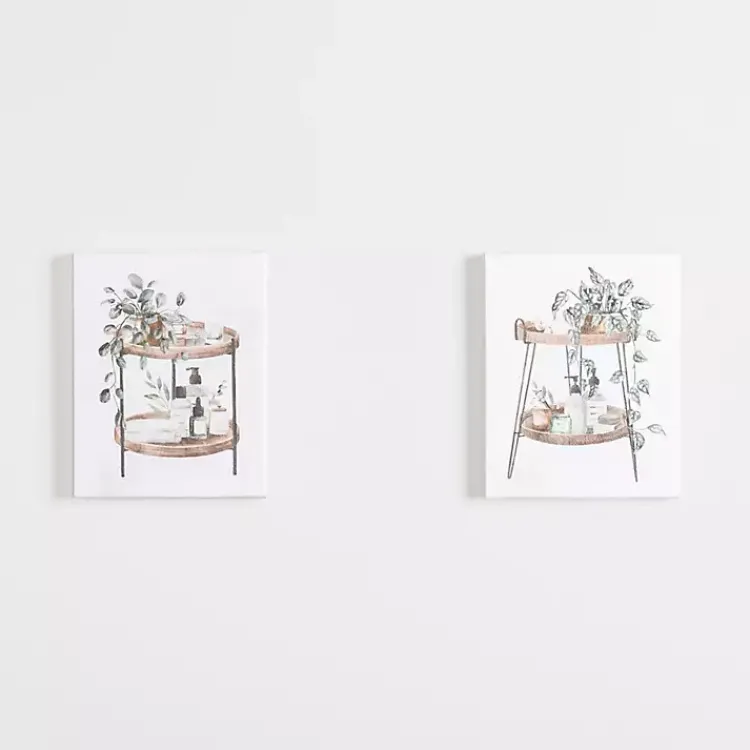 Canvas Art-Kirklands Home Botanical Trays Canvas Art Prints, Set of 2