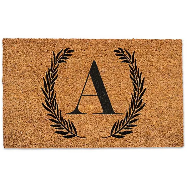 Doormats-Kirklands Home Personalized Monogram Laurel Doormat