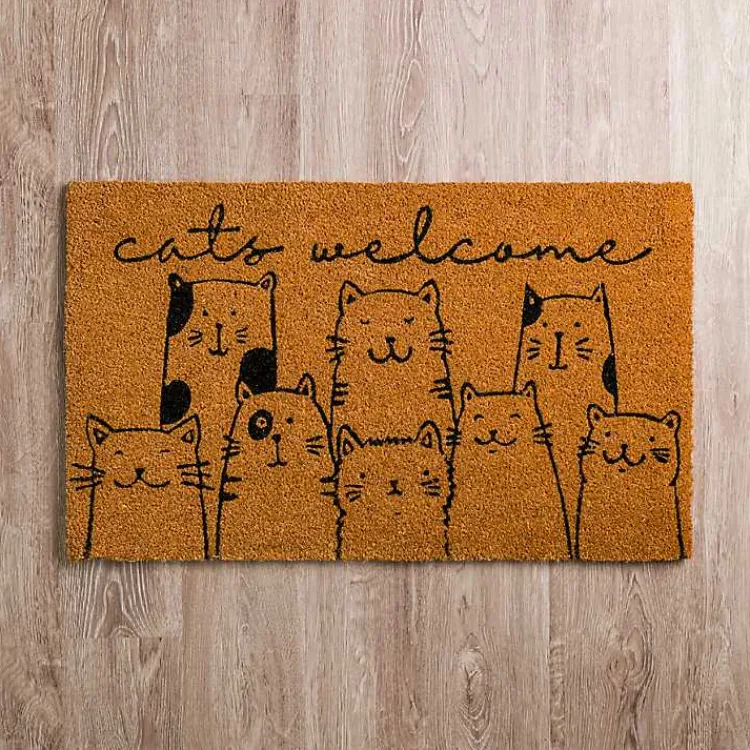 Doormats-Kirklands Home Cute Cats Welcome Doormat