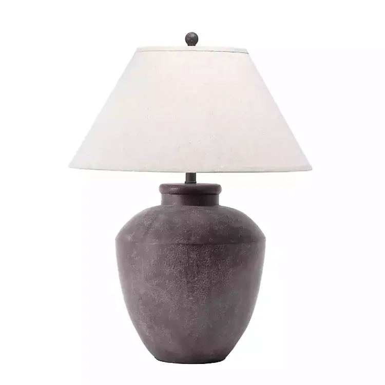 Table Lamps-Kirklands Home Bronze Urn Resin Table Lamp Ivory