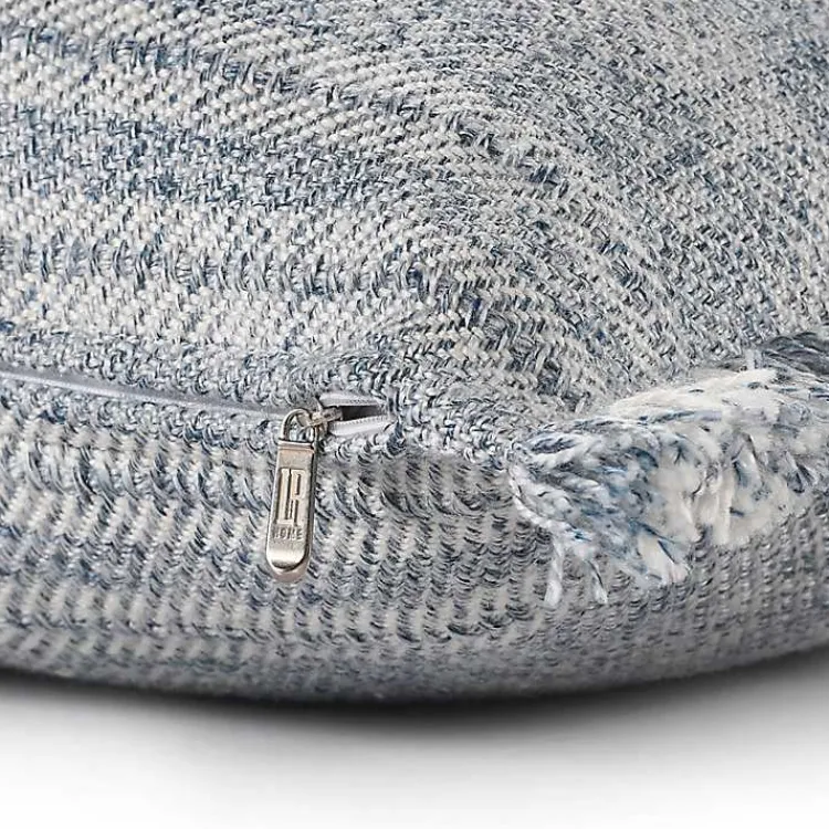 Outdoor Cushions & Pillows-Kirklands Home Denim Contemporary Stripe Outdoor Throw Pillow