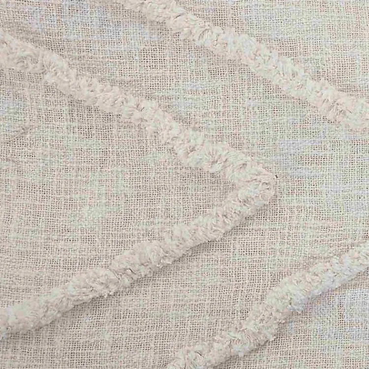 Bedspreads & Coverlets-Kirklands Home Geometric Queen Coverlet Ivory