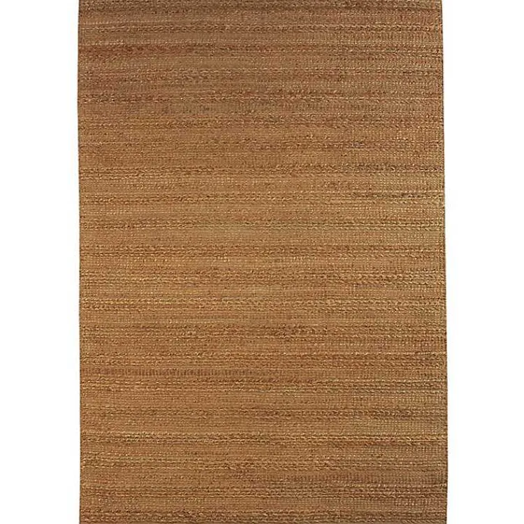 Area Rugs-Kirklands Home Natural Braided Jute Area Rug, 5x7 Brown