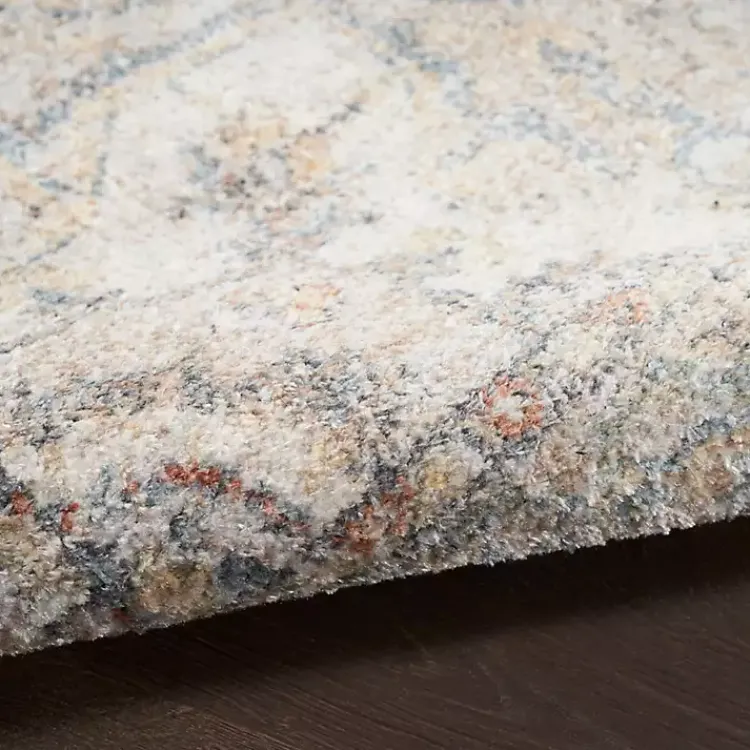 Area Rugs-Kirklands Home Pastel Medallion Washable Area Rug, 5x7 Gray