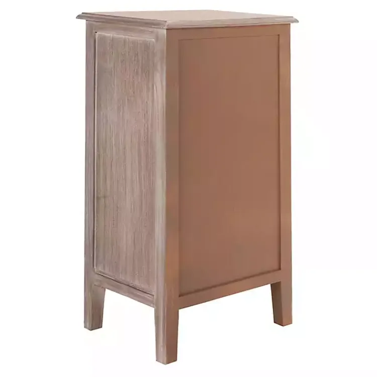 Accent & End Tables-Kirklands Home Wood Side Table with Baskets Gray
