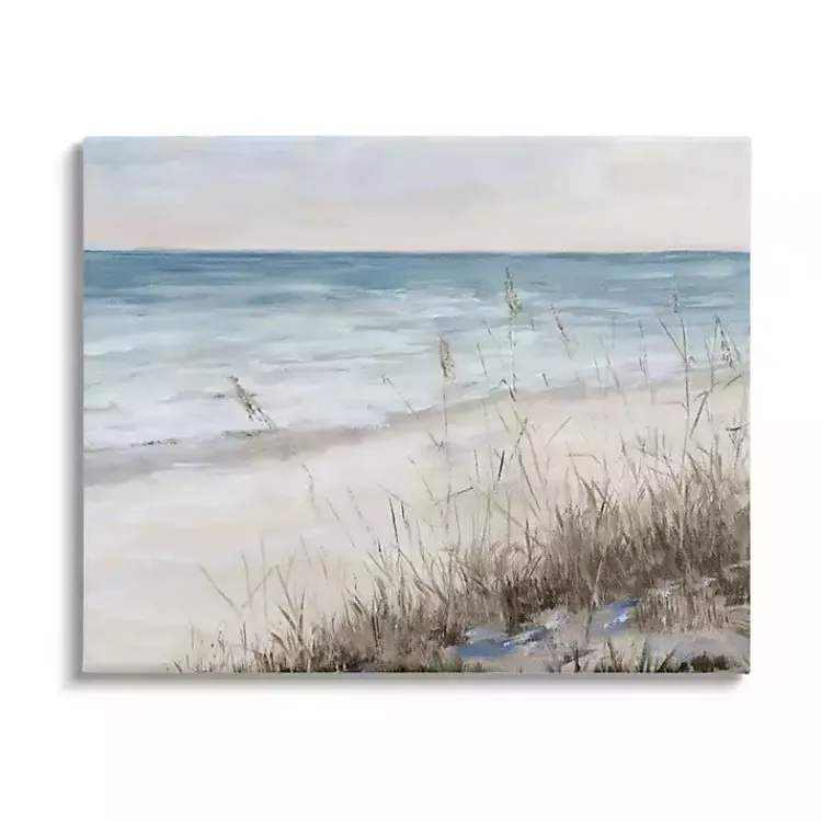 Canvas Art-Kirklands Home Soft Beach Canvas Art Print, 30x24 Blue