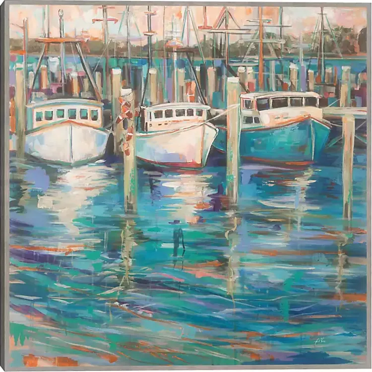 Canvas Art-Kirklands Home Trio Light Framed Canvas Art Print