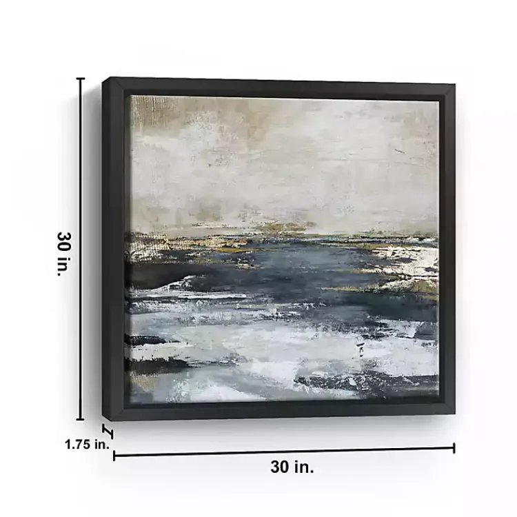 Canvas Art-Kirklands Home Blue Bay Framed Canvas Art Print, 30x30 in.