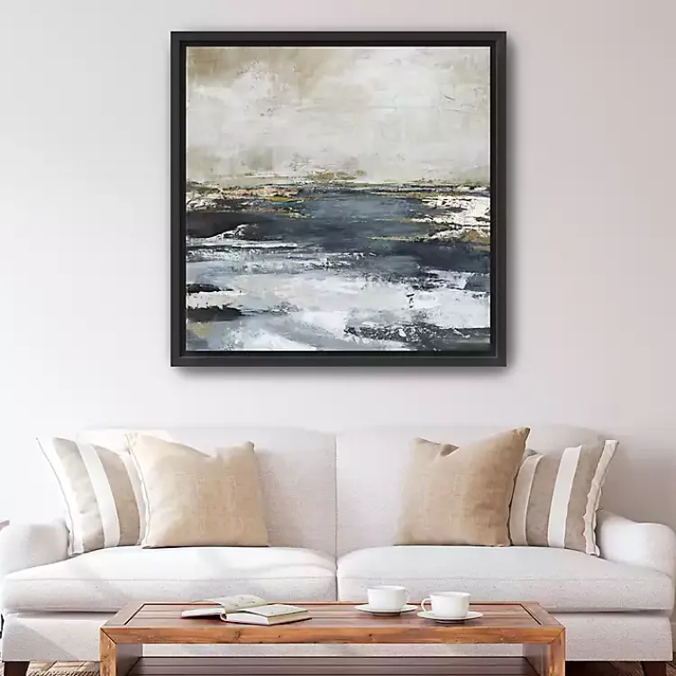 Canvas Art-Kirklands Home Blue Bay Framed Canvas Art Print, 40x40 in.